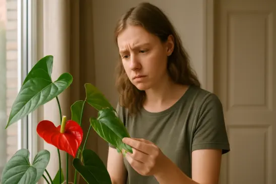 Como saber se o seu antúrio está sofrendo com excesso de vento