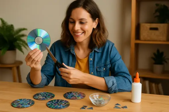 Como transformar CDs antigos em peças decorativas incríveis