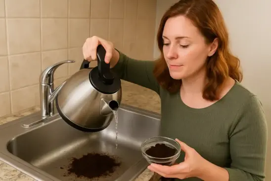 Como usar borra de café para tirar cheiro de comida da pia