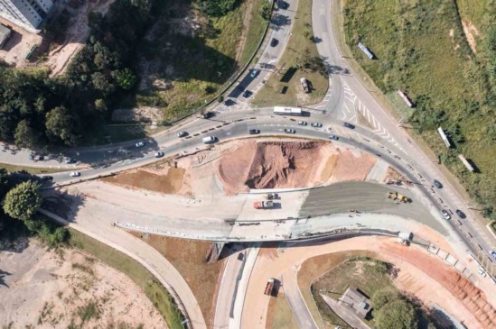 Complexo Viário é a principal obra de mobilidade em andamento na cidade. Foto: Prefeitura de Jundiaí