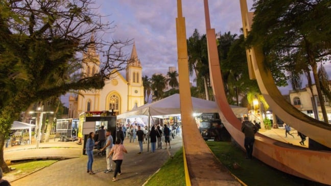 Pessoas no Centor de Jundiaí