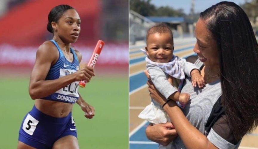 Corredora bate recorde de Bolt após perder patrocínio por causa de gravidez