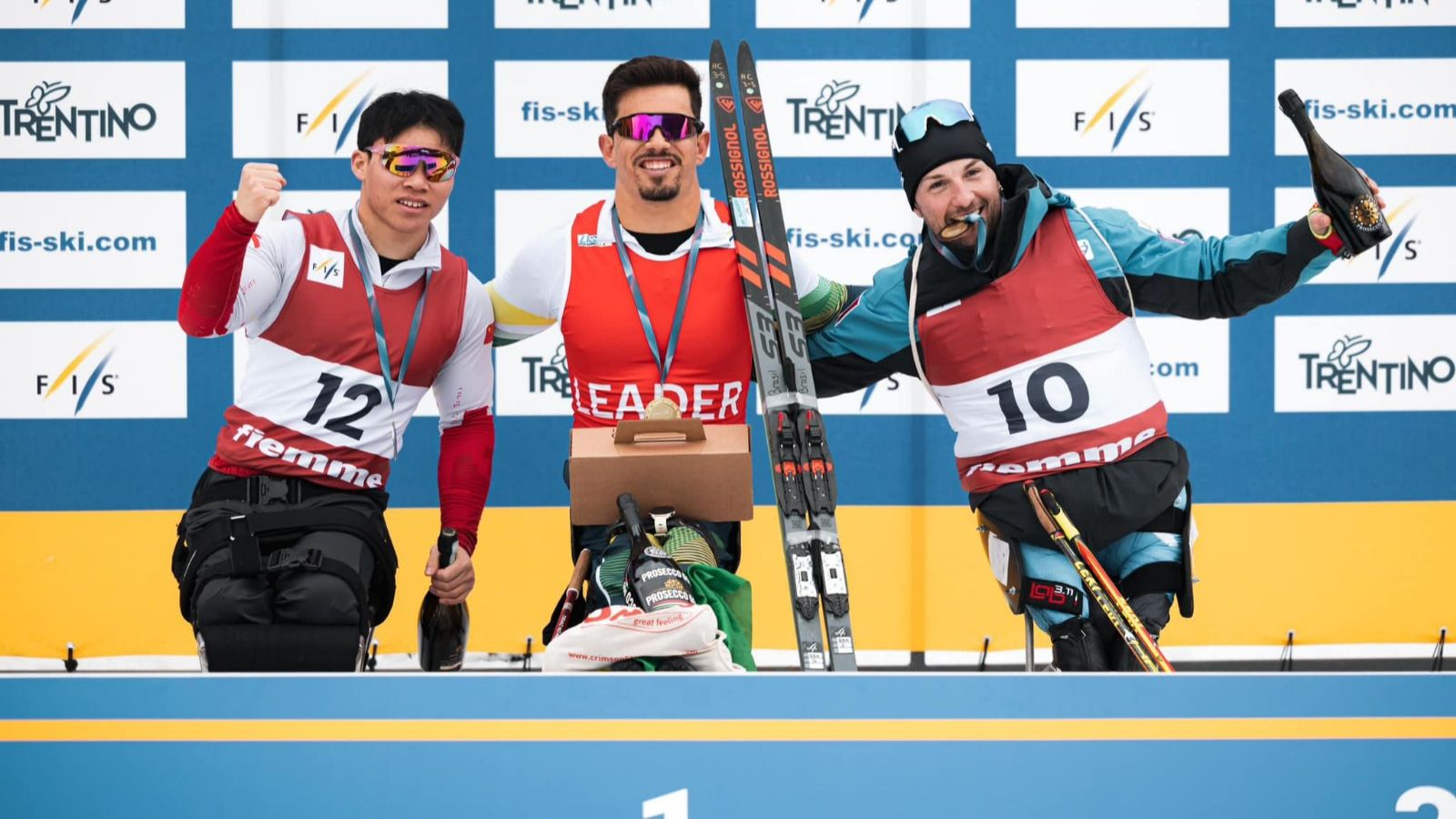 Cristian Ribera no pódio