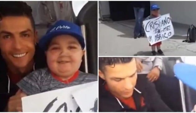Cristiano Ronaldo atende pedido de fã