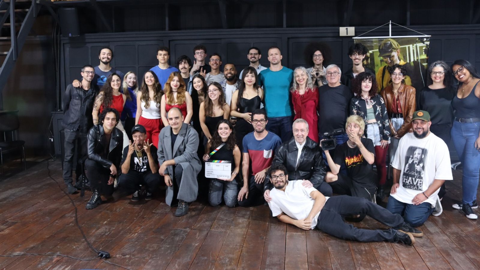Turma do curso de cinema