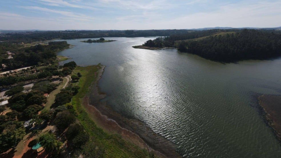 Represa de Jundiaí, responsável pelo abastecimento do município