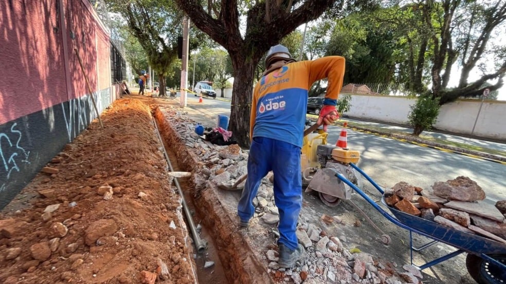 DAE moderniza cinco quilômetros de rede de água no Centro de Jundiaí
