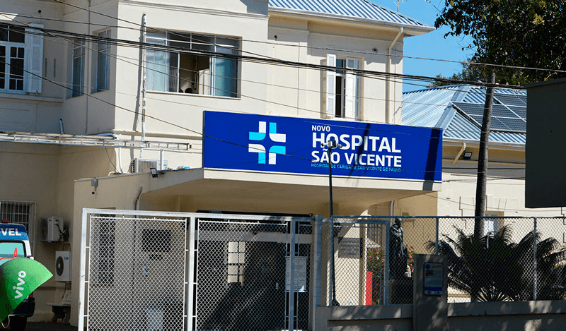 Fachada do Hospital São Vicente