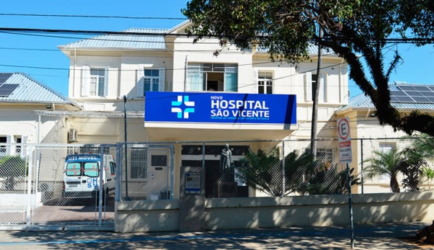 Fachada do Hospital São Vicente