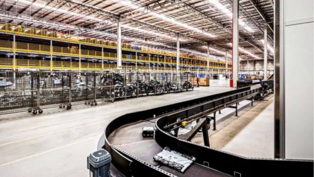 Linha de produção de empresa logística