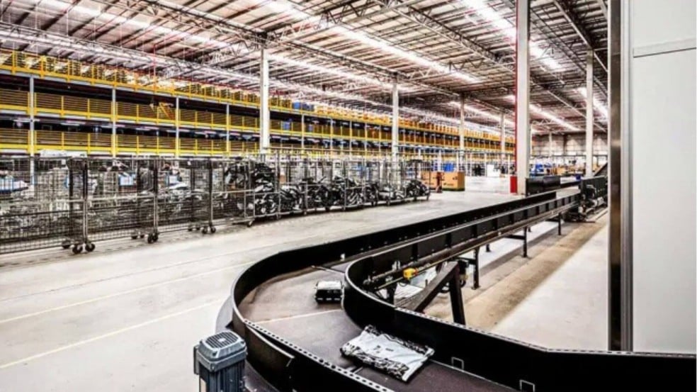 Linha de produção de empresa logística