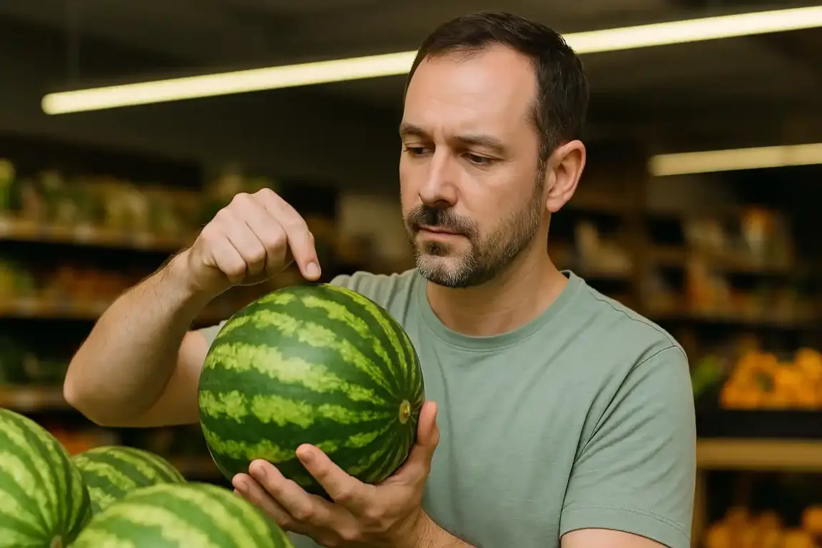 Dê 3 batidinhas e descubra se a melancia está no ponto certo para consumo
