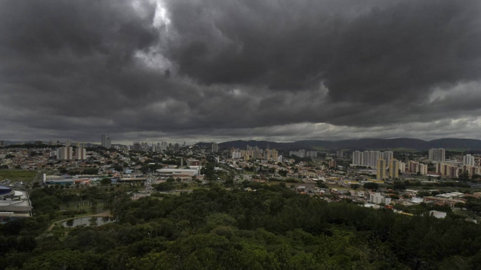 Céu de chuva em Jundiaí