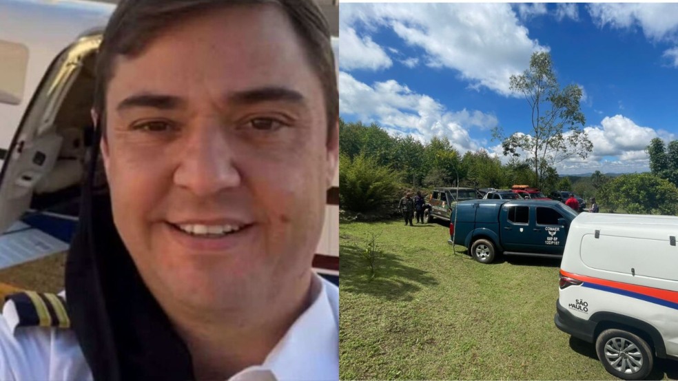 Socorristas encontram piloto de avião que caiu na Serra do Japi, em Jundiaí Socorristas encontram piloto de avião que caiu na Serra do Japi, em Jundiaí