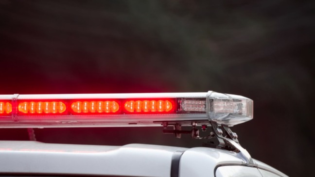 Imagem de sirene de carro da polícia.