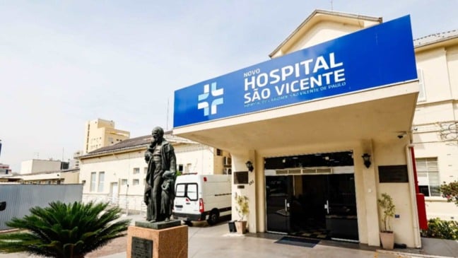 Fachada do Hospital São Vicente.