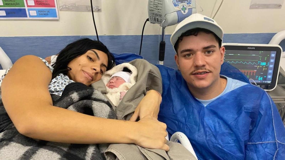 Hendryk e sua família.