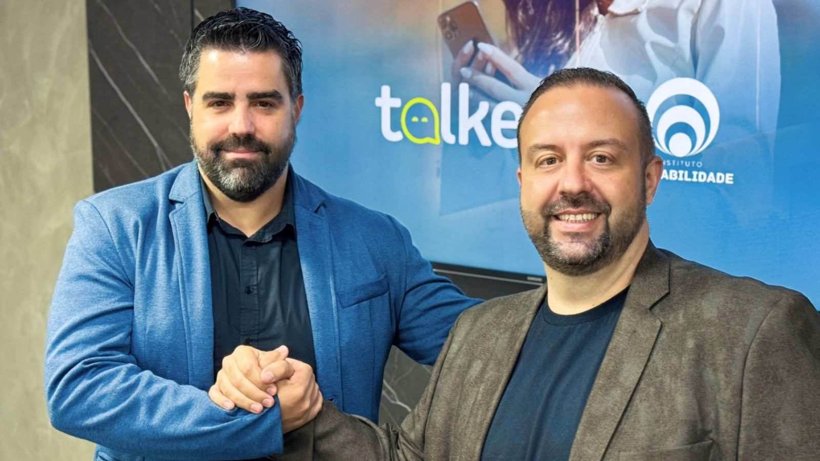 Elton Monteiro e Gustavo Rueda da TalkeyTalks