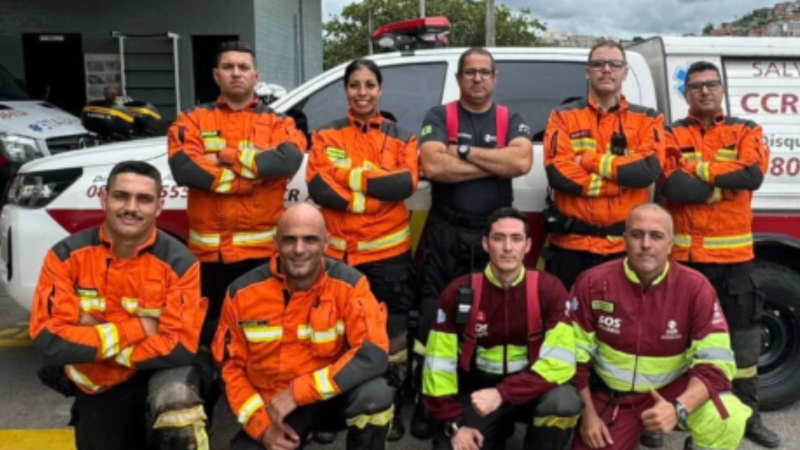 Equipe de socorristas.