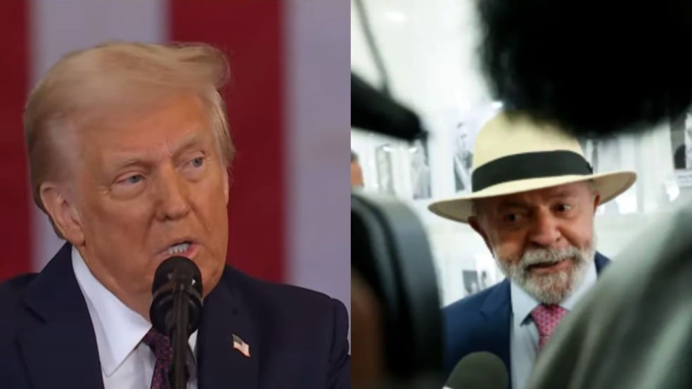 Donald Trump e Lula.
