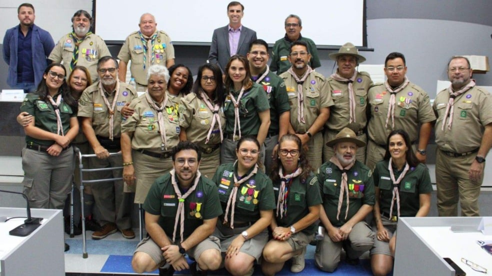 Escoteiros na Câmara de Jundiaí