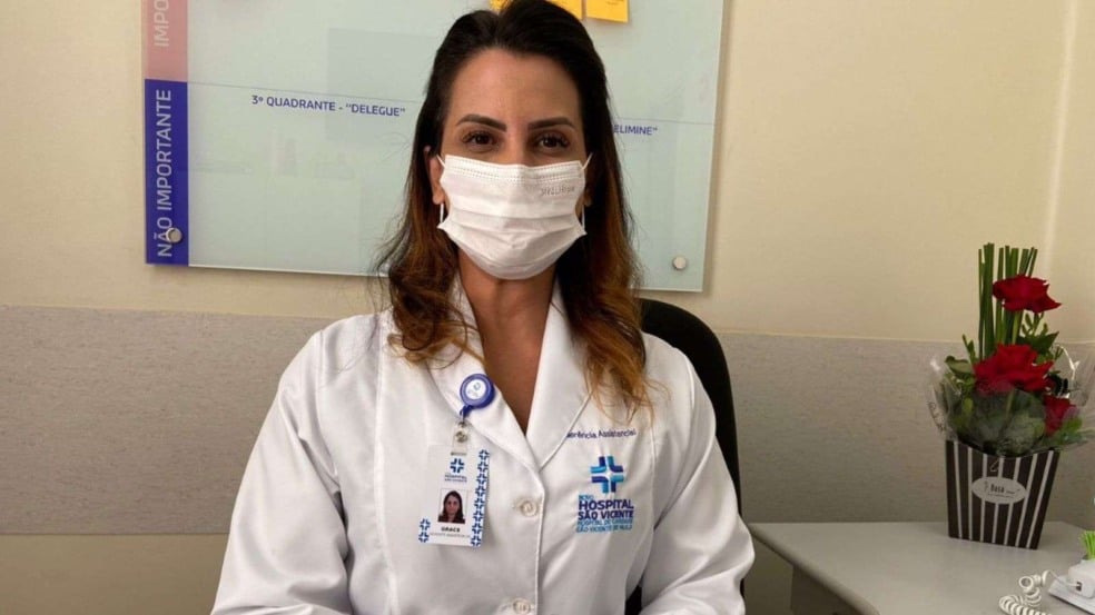 Grace Campos, gerente assistencial: a valorização de todos os enfermeiros do HSV é essencial (Foto: Divulgação HSV)