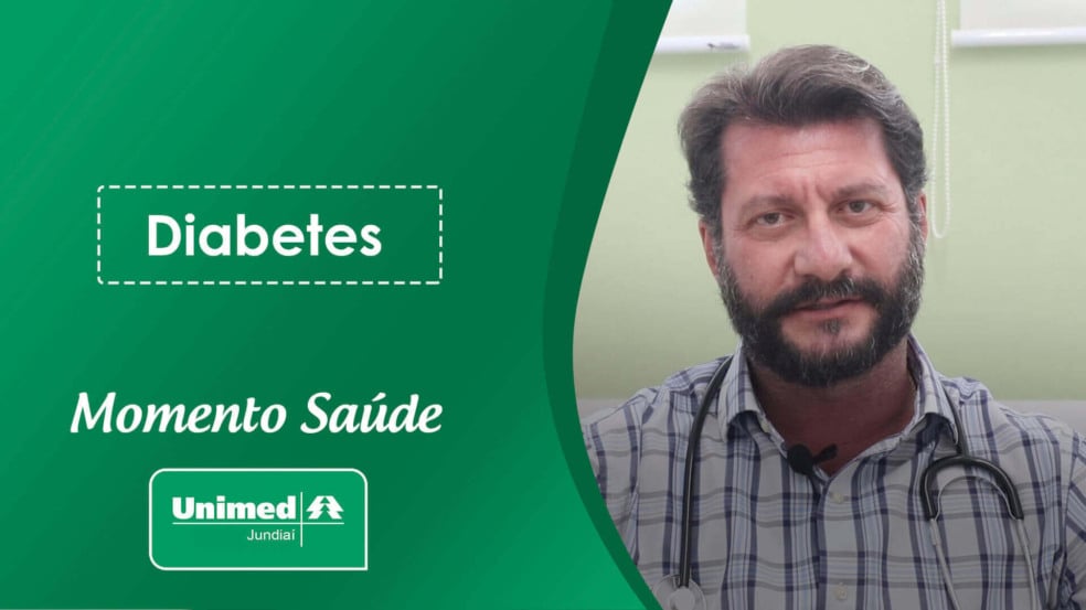 Thumb de vídeo da Unimed com médico em fundo verde