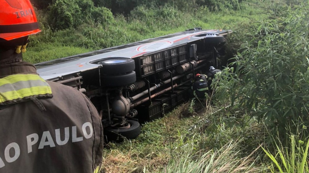 Acidente com ônibus na Marginal Rio Jundiaí Acidente com ônibus na Marginal Rio Jundiaí