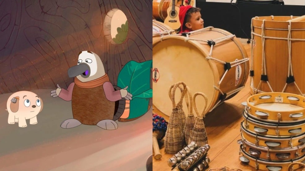 Animação e atividade para bebês