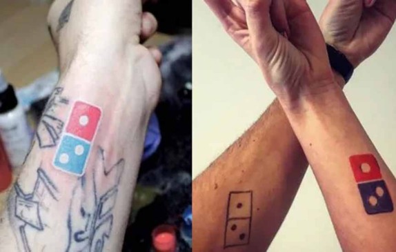 100 anos de pizza grátis é promessa da Domino's para quem tatuar símbolo da marca