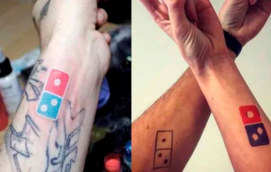100 anos de pizza grátis é promessa da Domino's para quem tatuar símbolo da marca 100 anos de pizza grátis é promessa da Domino's para quem tatuar símbolo da marca