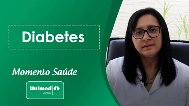 Thumb de vídeo da Unimed com médica em fundo verde