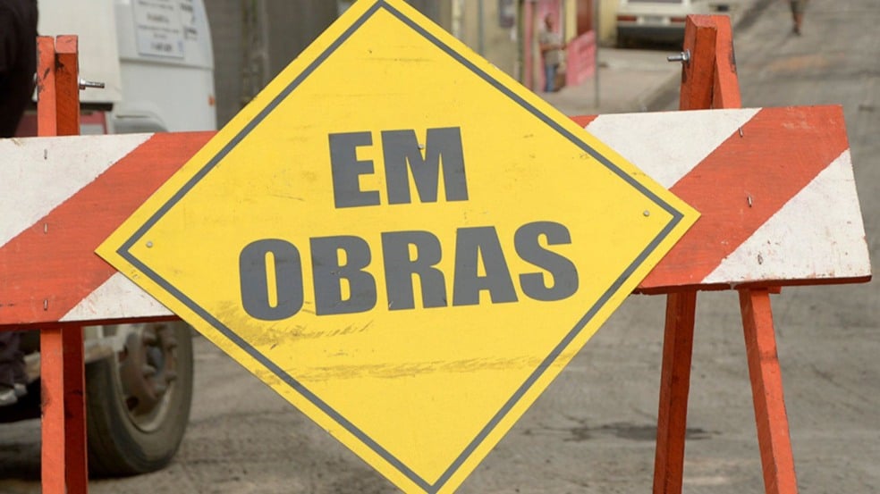 Obras em rua de Jundiaí