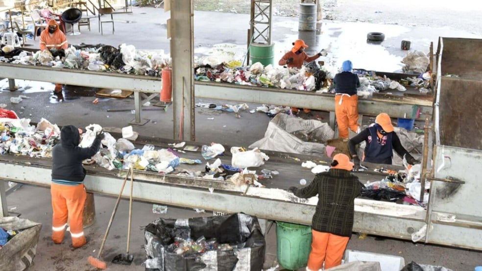 Centro de coleta de recicláveis de Jundiaí
