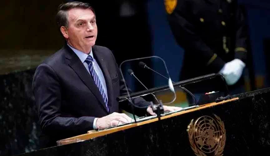 Em discurso na ONU, Bolsonaro ataca esquerda, imprensa, França e indígena Raoni