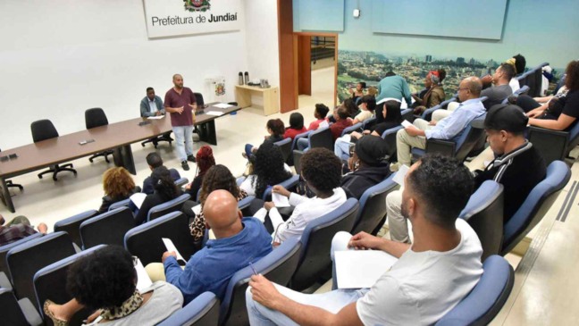Reunião entre empreendedores afro aconteceu no Paço Municipal (Foto: Prefeitura de Jundiaí)