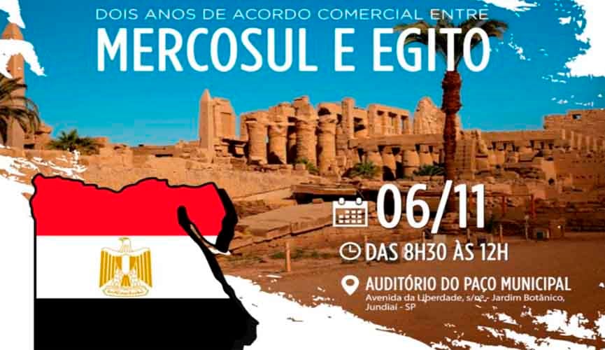 Encontro em Jundiaí aborda entrada de produtos brasileiros no mercado egípcio