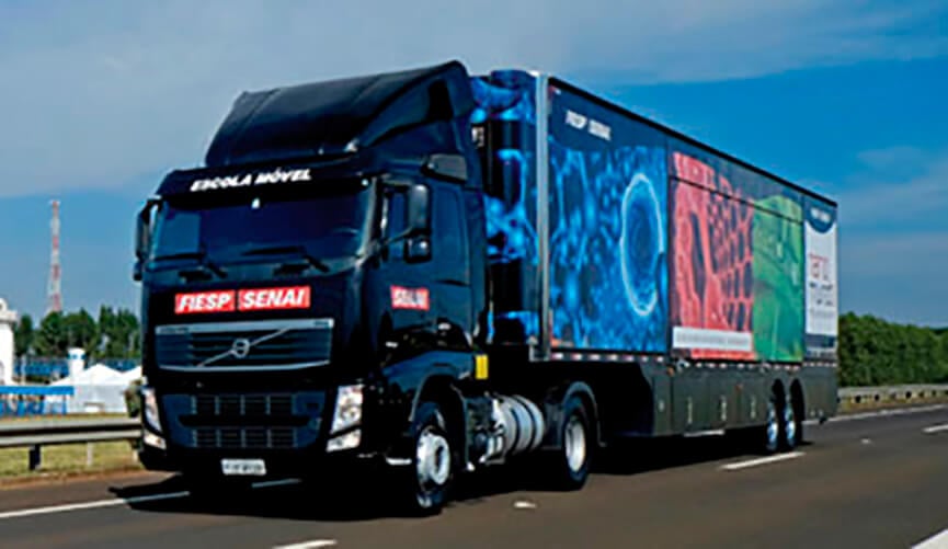 Escola Móvel do Senai. (Foto: Divulgação)