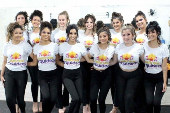 Candidatas à corte da Festa das Orquídeas 2024 de Várzea Paulista