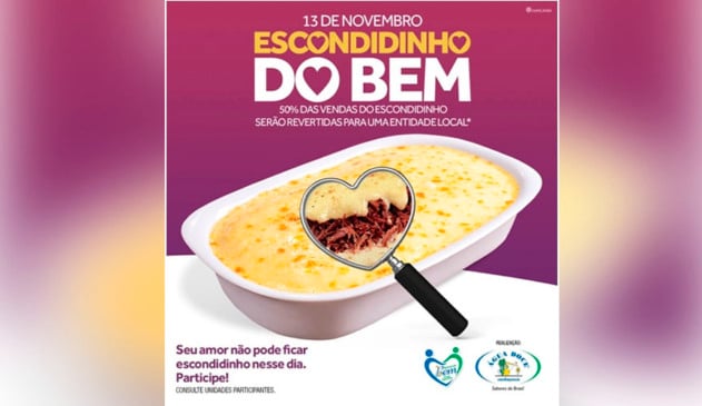 Escondidinho do bem acontece no dia 13 de novembro