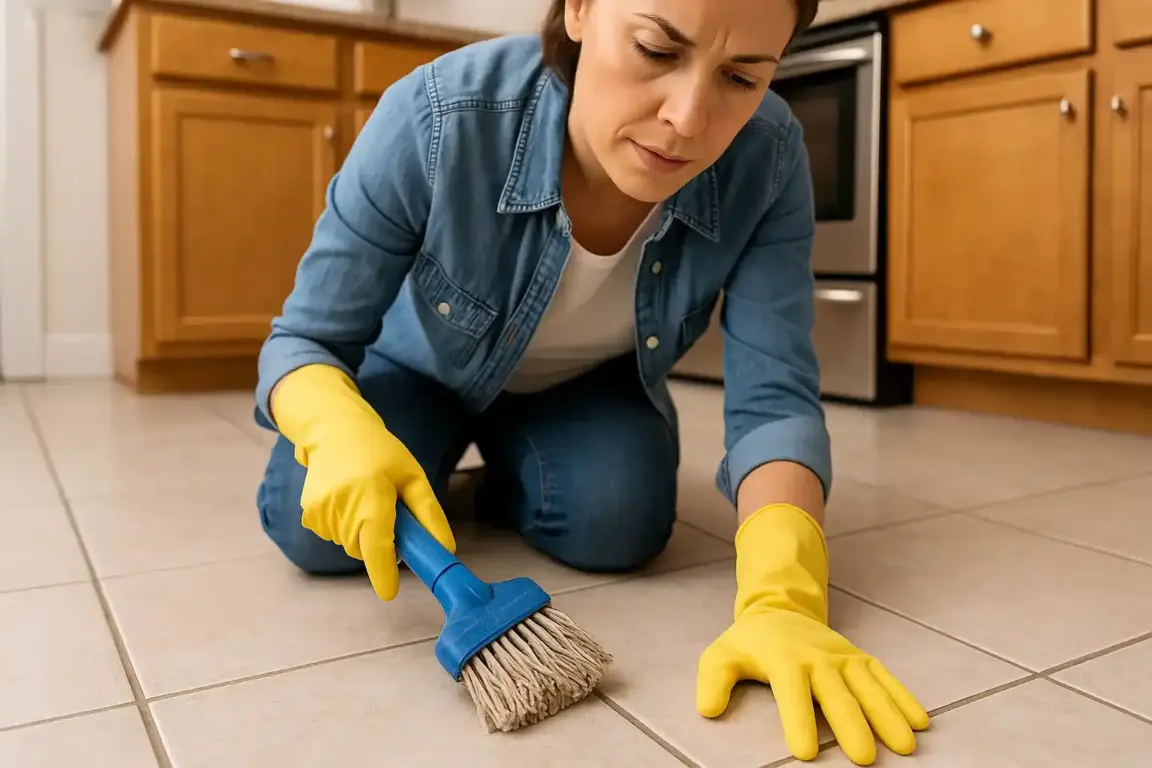 Esfregão velho limpa rejunte sem esforço quando usado dessa forma