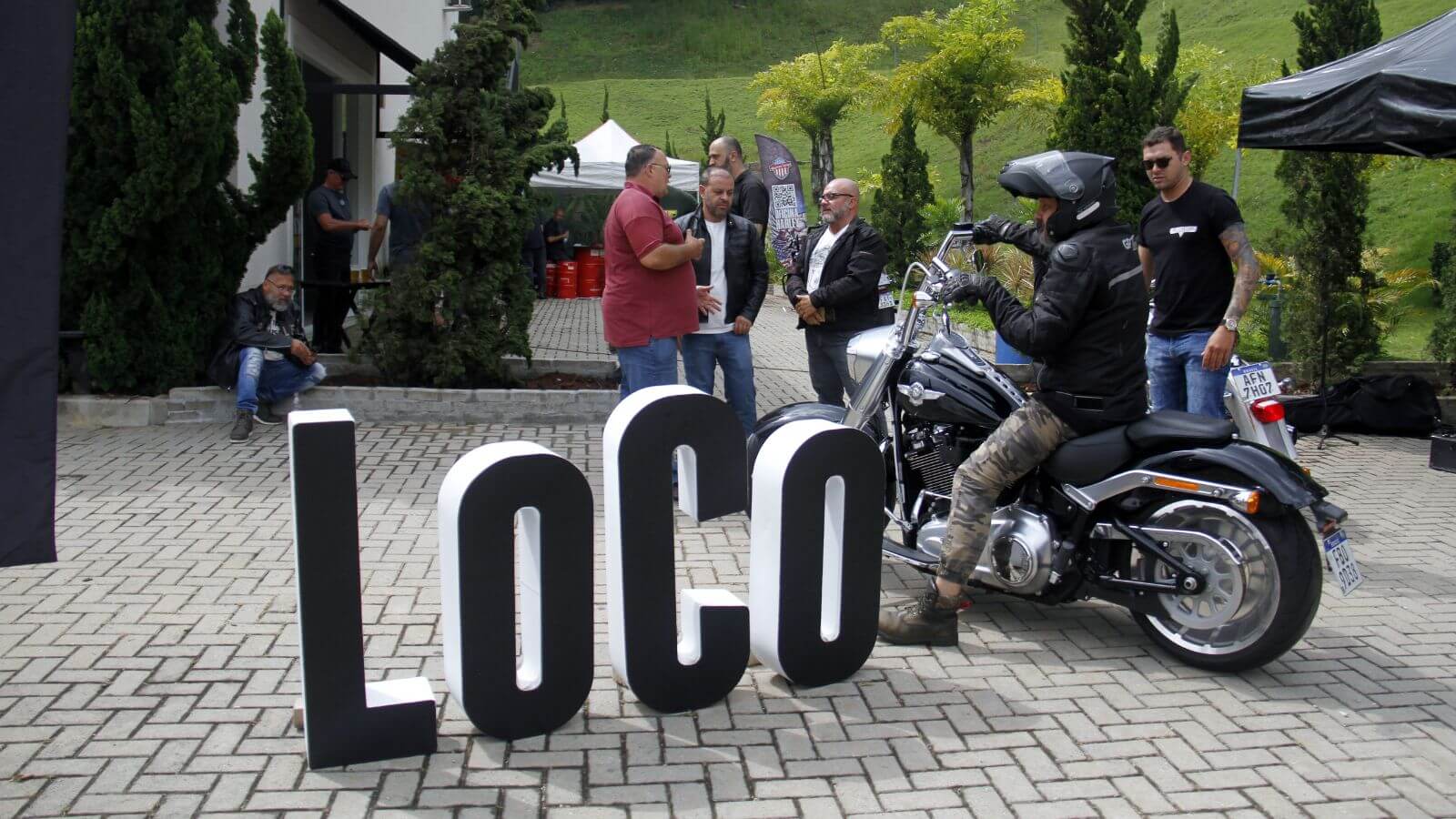 Encontro de motociclistas no Espaço Brunholi em Jundiaí
