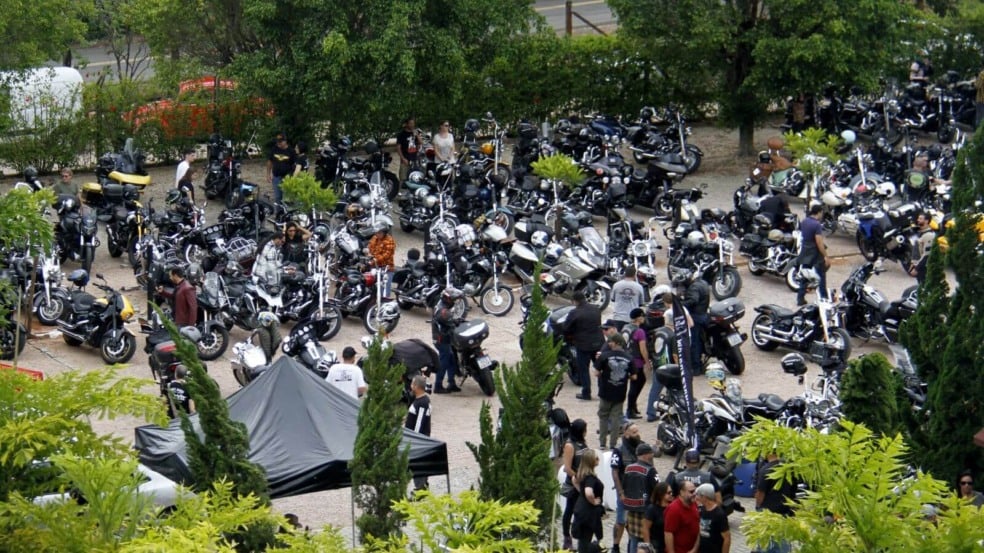 Encontro de motociclistas no Espaço Brunholi em Jundiaí