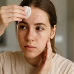 Essa água baratinha virou meu segredo contra espinhas na testa