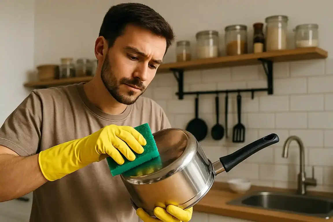 Esse truque antigo deixa panelas de inox brilhando como novas em minutos