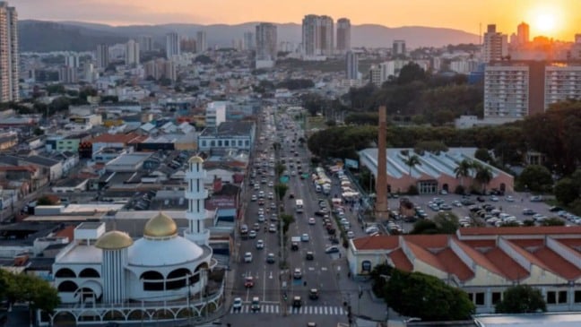 Região da Vila Arens vista de cima