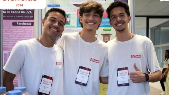 Da esquerda para direita: Gustavo, Caio e Kauan