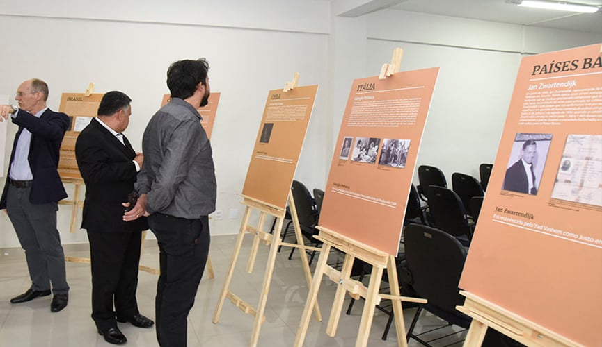 exposição sobre o holocausto em jundiaí