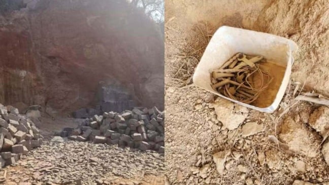 A Polícia Civil informou que os suspeitos foram pegos em flagrante enquanto carregavam as pedras, já fracionadas, em um caminhão em Itupeva