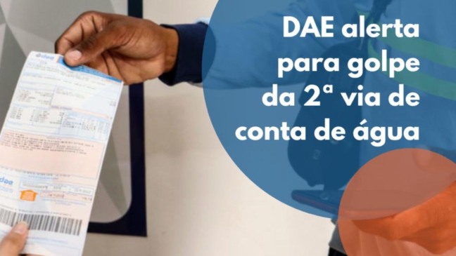 DAE Jundiaí alerta sobre golpe da conta de água